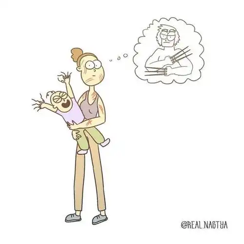 母亲抚养孩子的各种艰辛和尴尬神写实漫画,做母亲的都有共鸣