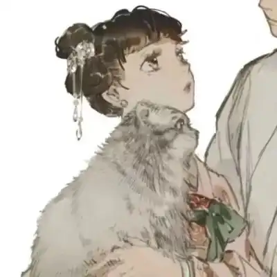 狐狸溪元和女孩司元熙画师loli武士