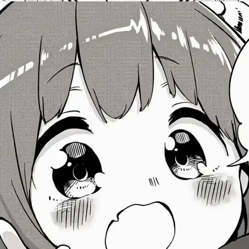 一组黑白漫画风女头