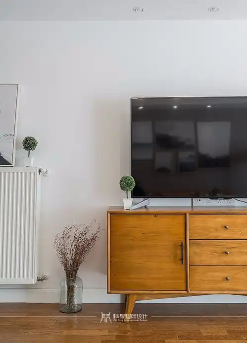 88㎡北欧极简二居装修案例效果图