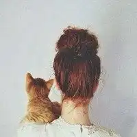 二十二岁女生可爱丸子头背影头像微信头像图片大全