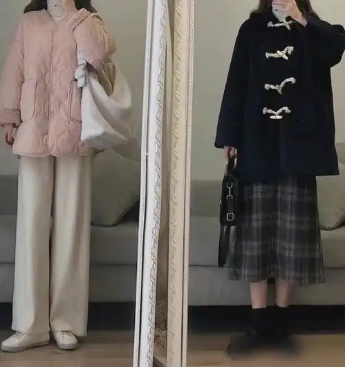 甜系风是冬天减龄的法宝,年轻就要大胆穿,少女感惹人羡