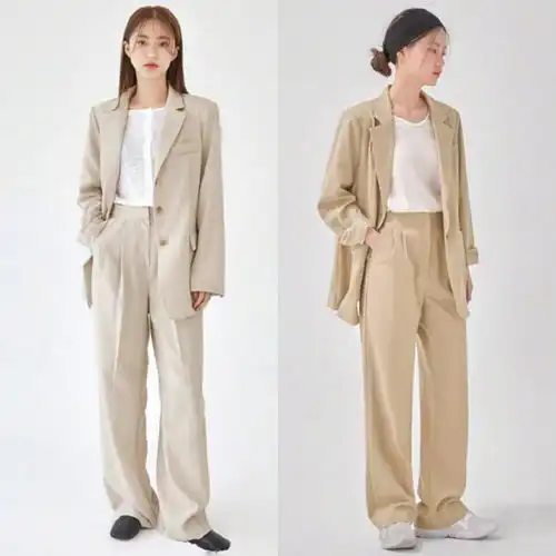 咖啡裤是时候亮相了,搭不同上衣都很个性,连杨幂都爱不释手