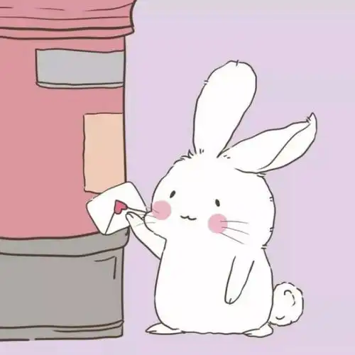 有没有一只兔子拿着信封扔进信箱的原图