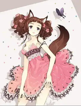 棕色系女生头像动漫咖啡