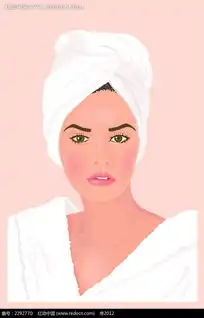 头巾女性人物插图ai素材免费下载红动网