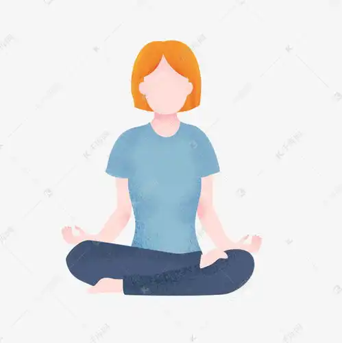 打坐小女孩素材图片免费下载千库网