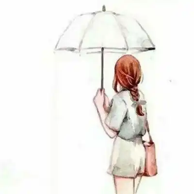 紫色系头像女生背影动漫