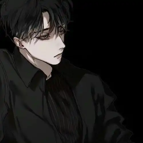 男头动漫头像痞帅高冷蓝