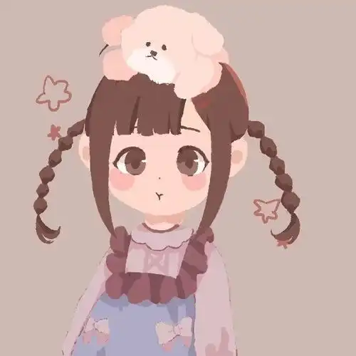 闺蜜头像卡通手绘风