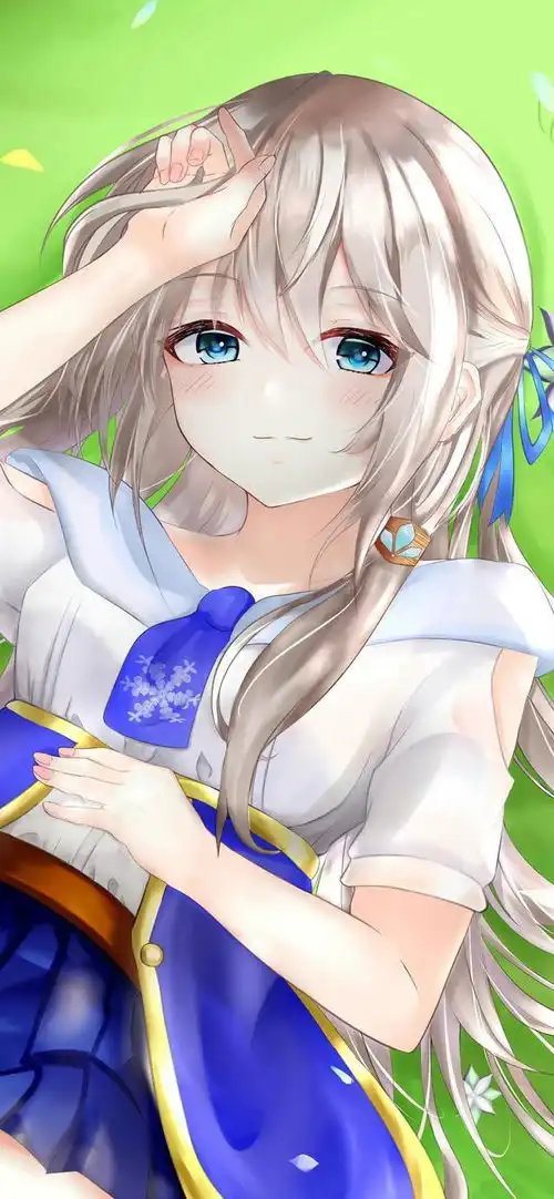 二次元少女壁纸就让我们彼此依靠吧