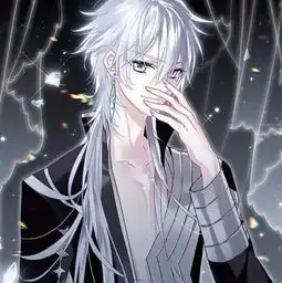 有谁知道白头发动漫头像男生冷酷帅气