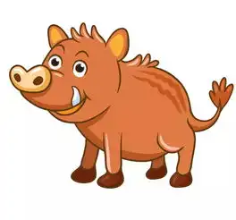 野猪卡通搞笑高清图片