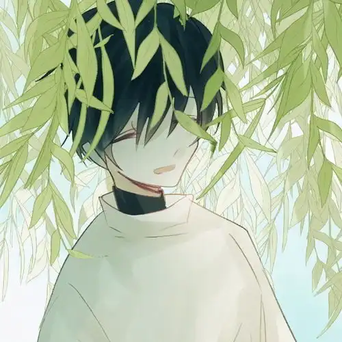 动漫情侣头像世间的温柔皆如清新的绿色和你