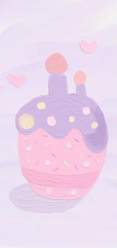 紫色系女生可爱头像壁纸