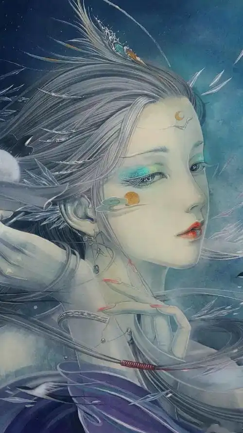 古风系列美人卷珠帘,深坐颦蛾眉但见泪痕湿,不知心恨谁网友好想抱得美人归作品