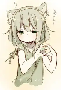呆萌猫儿二次元妹子,女头可自截