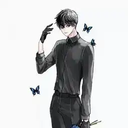 恐怖动漫情侣头像红眼吓人的动漫头像