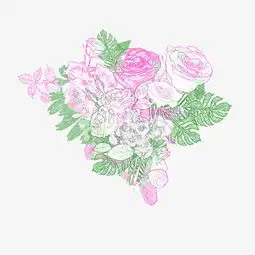 七夕情人节插画手绘玫瑰花千库原创图片素材其他格式下载动漫人物大全