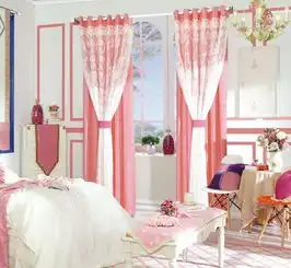 6190平米二居室粉色个性女孩卧室床装修效果图