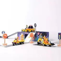 炫炸一盒变幻无穷的乐高式停车场主题积木,几十元给到孩子儿童节绝对惊喜