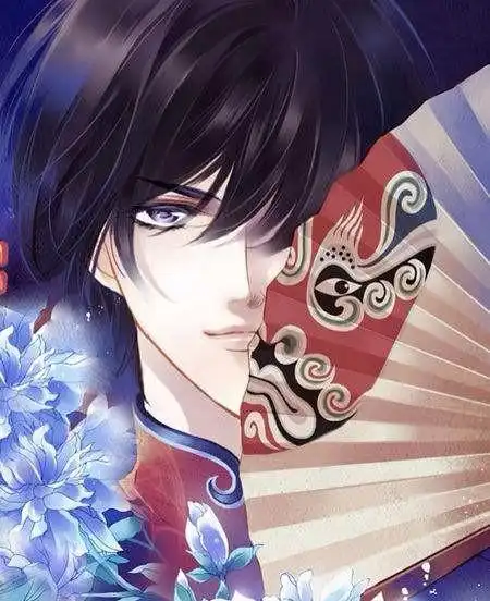 求拿扇子的古风男图最好是清晰一点的男的霸气一点拥有蓝眸的