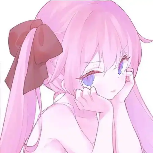 粉色系动漫女生头像