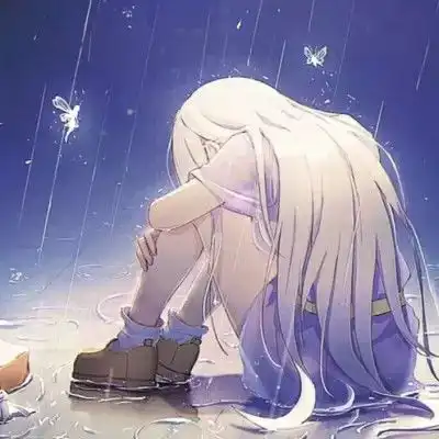 动漫女头今天脸上有水滑过呢