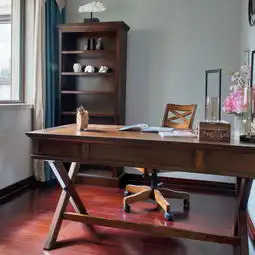 橙色系头像女生霸气书房