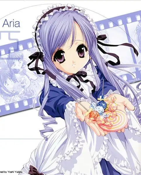 紫色系可爱头像动漫亚里