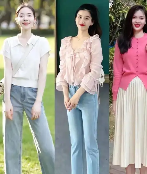 女人没钱也要会穿,像杭街拍女生穿基础款基础色,照样很洋气