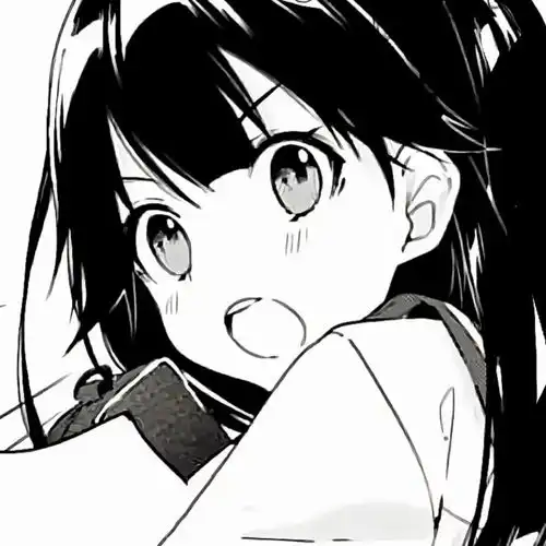 一组黑白漫画风女头