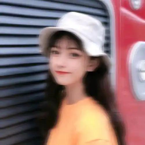 女生头像阳光干净绿色系