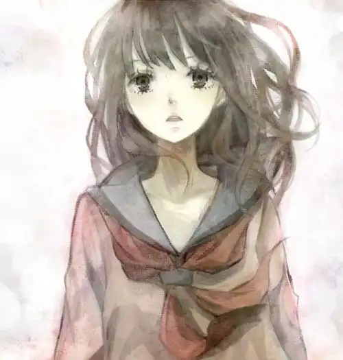 禁欲系头像女生脸上有血