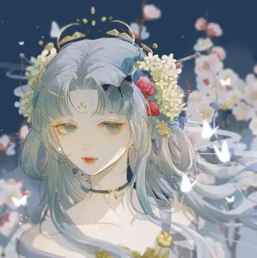 少女头像卡通可爱古风闺