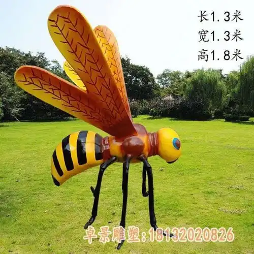 深圳小蜜蜂玻璃钢雕塑泰安树脂蜜蜂雕塑定制厂家