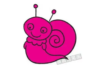 蜗牛简笔画图片大全教程