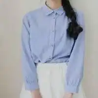 白衬衫头像女不露头微信头像图片大全