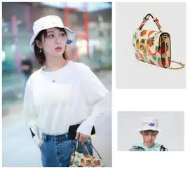 杨紫t恤搭牛仔裤好少女,用包链当腰带博关注,清新装太适合她了