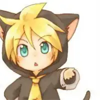 情侣头像一男一女头上带着熊猫帽子卡通可爱头像