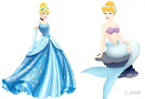 迪士尼公主美人鱼冰雪女王变身美人鱼女王,超惊艳