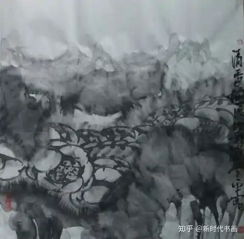孙学平水墨禅荷作品系列