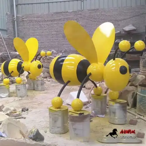 玻璃钢蜜蜂雕塑小蜜蜂雕塑