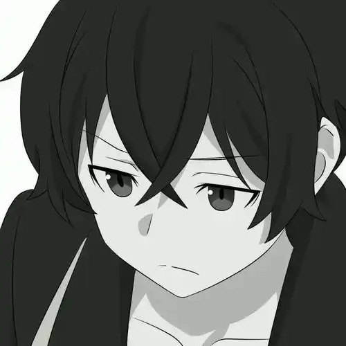 头像女丧系黑色男生