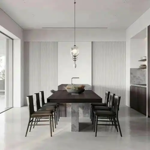 郑州装修设计感满满的开放式厨房餐厅第五宅推荐