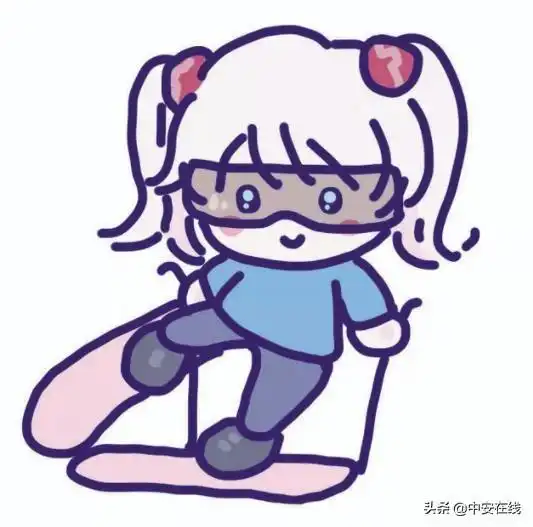 萌翻了合肥工业大学一女生手绘冬奥表情包