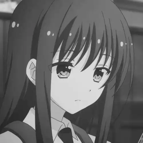 动漫黑白女生头像不要因为别人的几句话夺走你一天的快乐