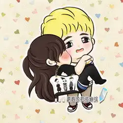 萌系卡通情侣头像卡通配真人一对