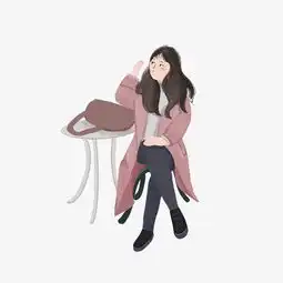 手绘冬季美女插画图片素材其他格式下载动漫人物大全