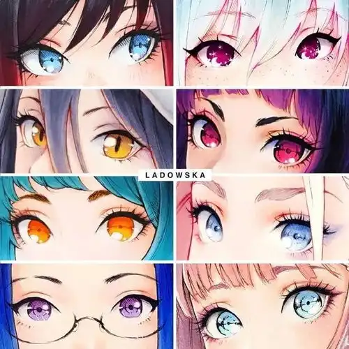 眼睛素材动漫人物眼睛怎么画q版可爱漫画女生眼睛画法